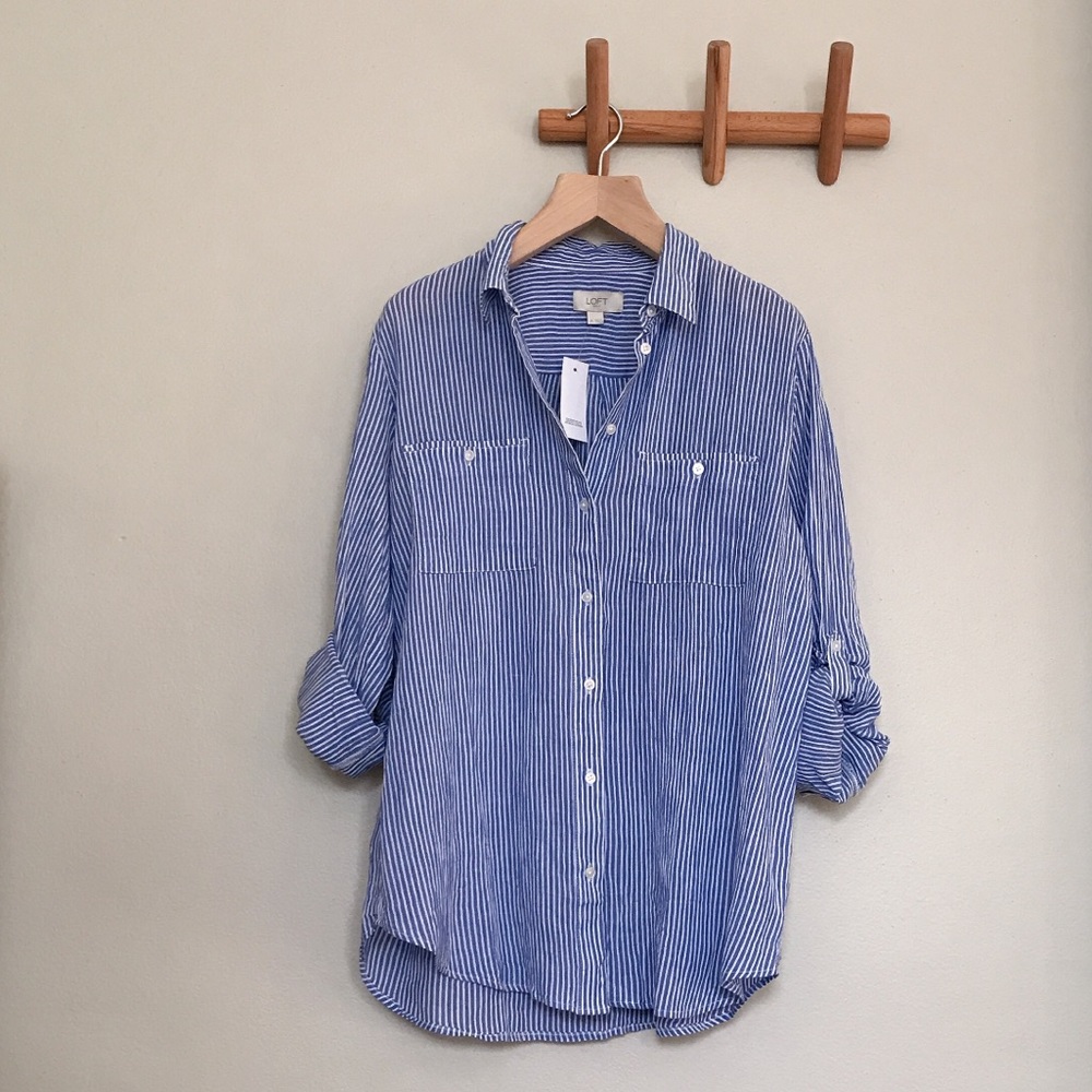 LOFT Outlet striped shirt